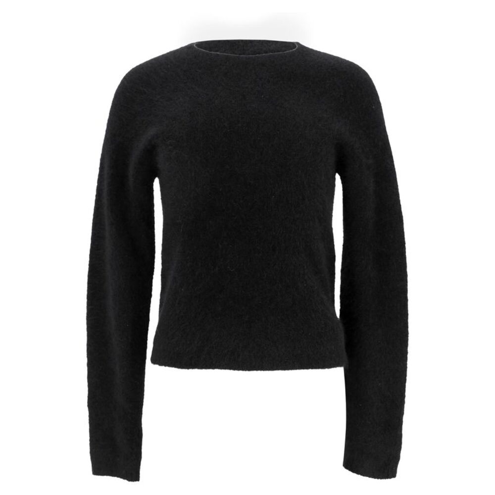 Off-White Embroidered Sweater in Black Wool